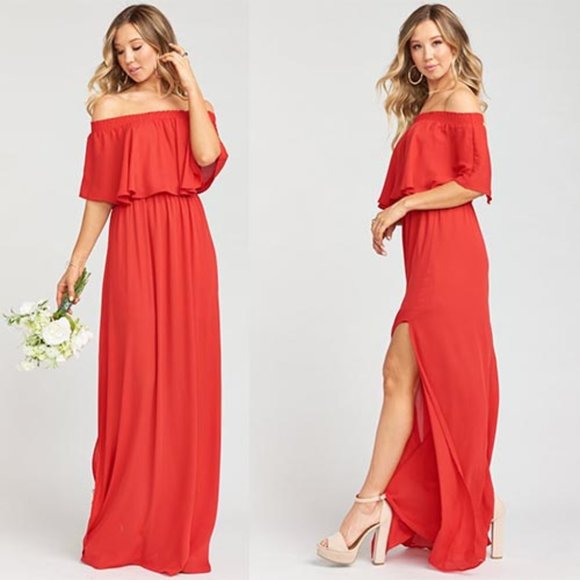 Show Me Your MuMu Dresses & Skirts - Show Me Your Mumu Hacienda Maxi Dress Red NWT Med